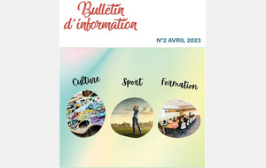 Bulletin d'information LCVL N°2 d'avril 2023