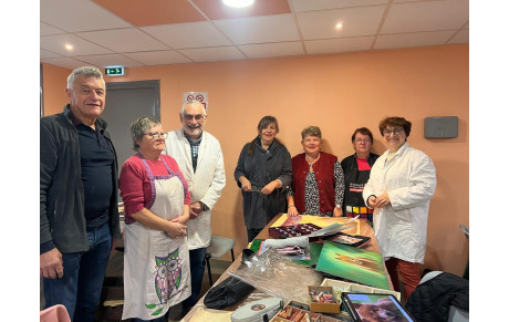 Participation section arts plastiques à la journée pastel de Lunery